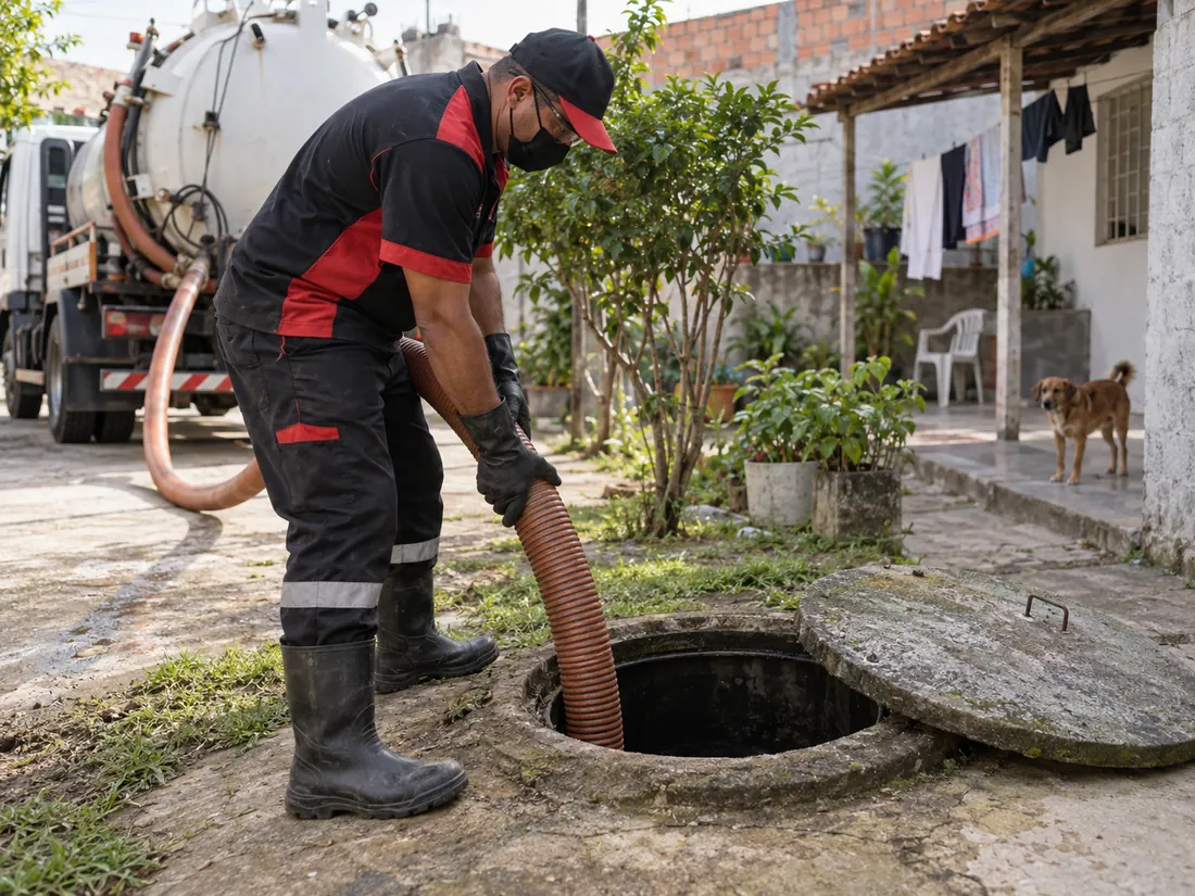 Atendimento de limpeza de fossa em São Paulo